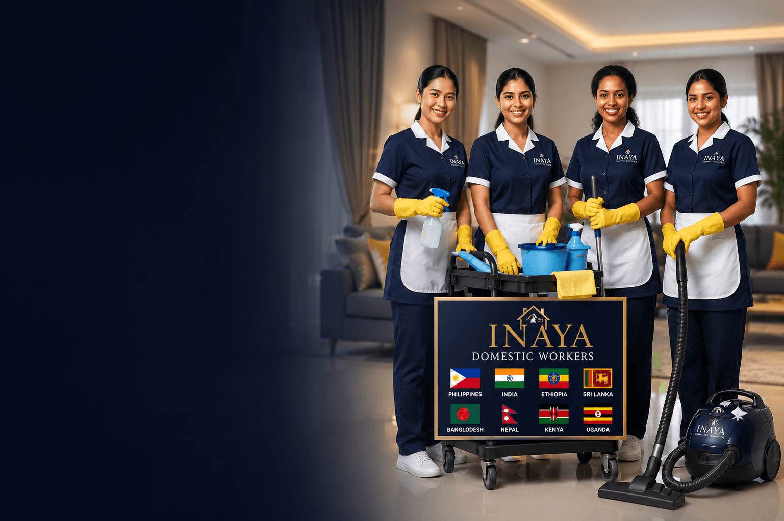Happy Domestic Worker in UAE